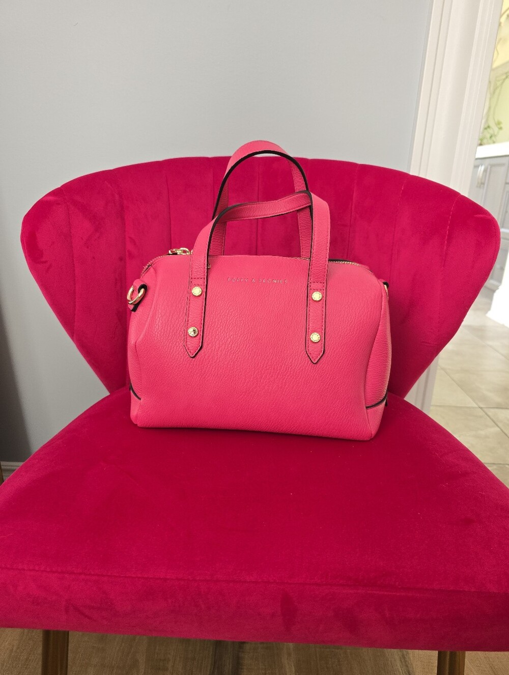 Poppy And Peonies Out And About Satchel